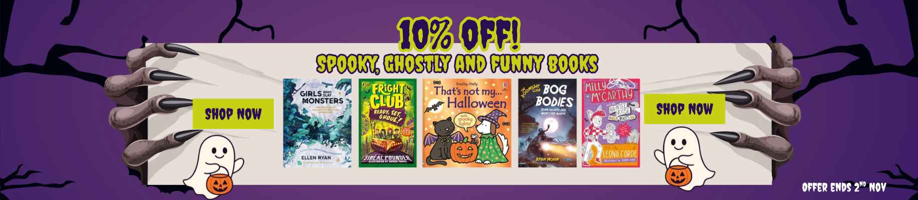 Halloween Sale - 10% OFF Spooky, Ghostly and Funny books.